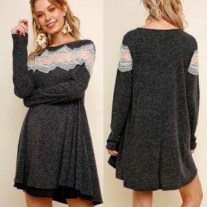 Umgee Long Sleeve Dress-Size Med